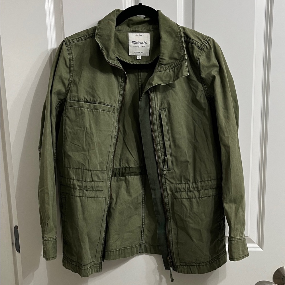 Madewell Military-Style Olive Utility Jacket